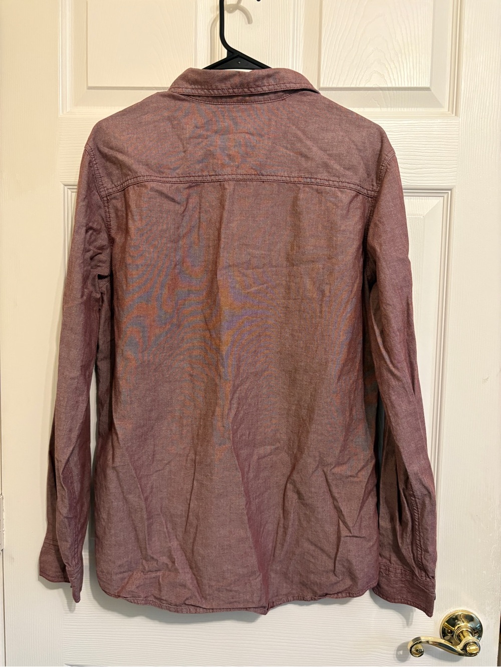 Red Camel Handcrafted Long Sleeve Button-Up Shirt in Heathered Burgundy Link New - Picture 12 of 16